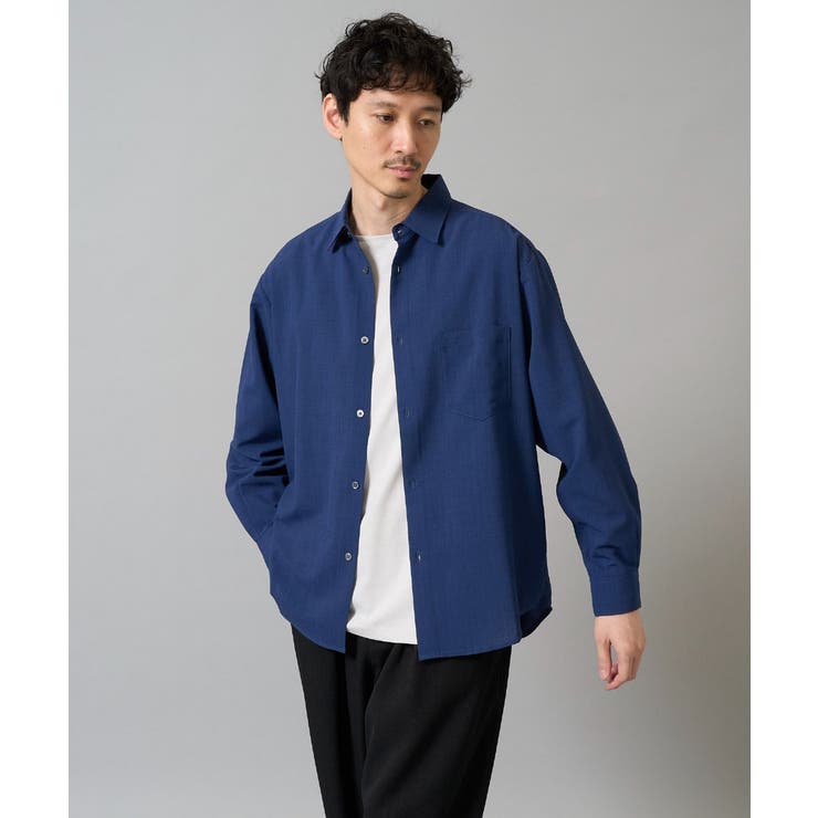 【接触冷感/イージーケア】ワイドシルエットシャツ【春リライト2】 | a.v.v【MEN】 | 詳細画像22 