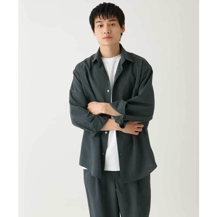 【接触冷感/イージーケア】ワイドシルエットシャツ【春リライト2】 | a.v.v【MEN】 | 詳細画像24 