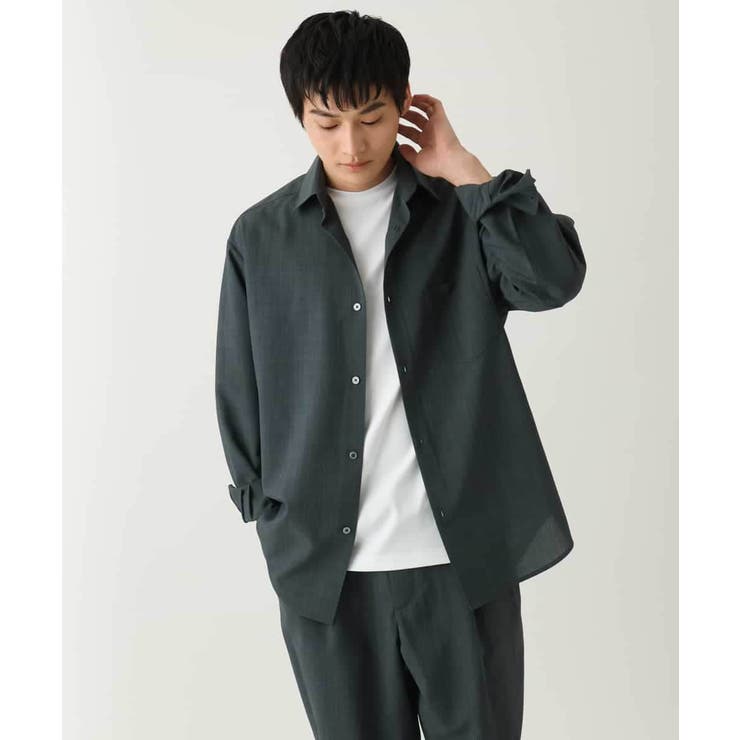 【接触冷感/イージーケア】ワイドシルエットシャツ【春リライト2】 | a.v.v【MEN】 | 詳細画像25 