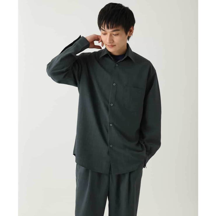 【接触冷感/イージーケア】ワイドシルエットシャツ【春リライト2】 | a.v.v【MEN】 | 詳細画像26 