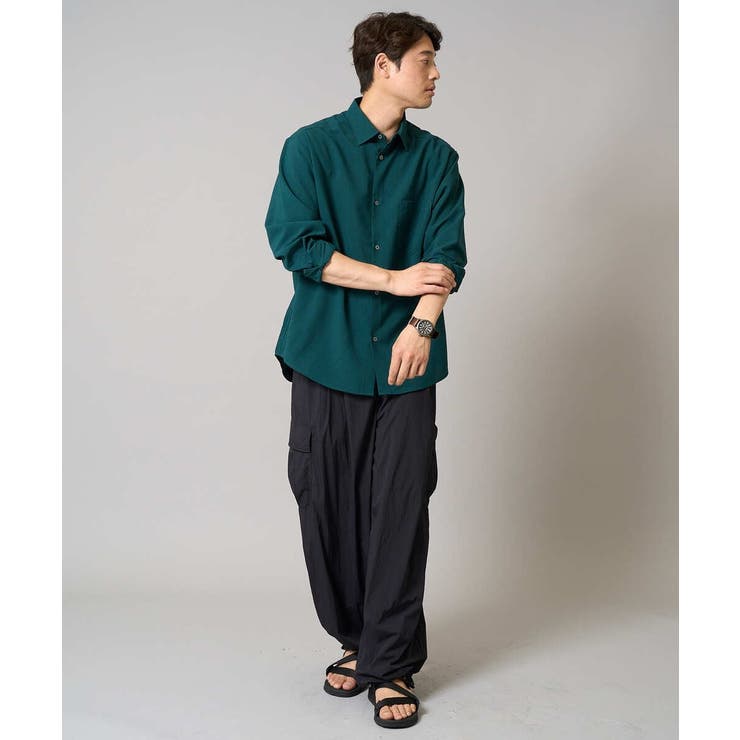 【接触冷感/イージーケア】ワイドシルエットシャツ【春リライト2】 | a.v.v【MEN】 | 詳細画像3 