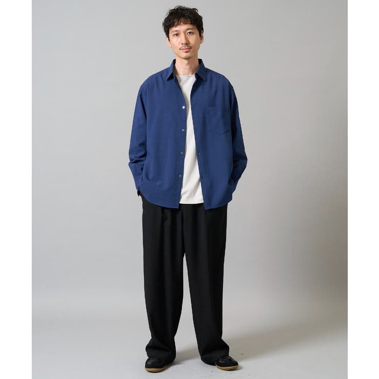 【接触冷感/イージーケア】ワイドシルエットシャツ【春リライト2】 | a.v.v【MEN】 | 詳細画像9 