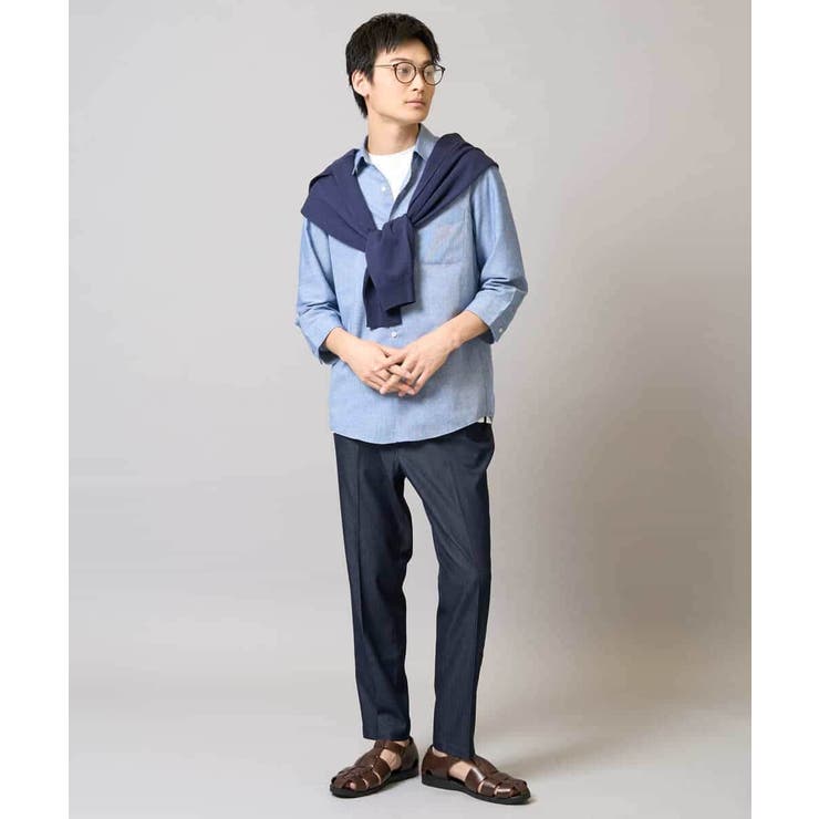 リネン混7分袖シャツ | a.v.v【MEN】 | 詳細画像10 