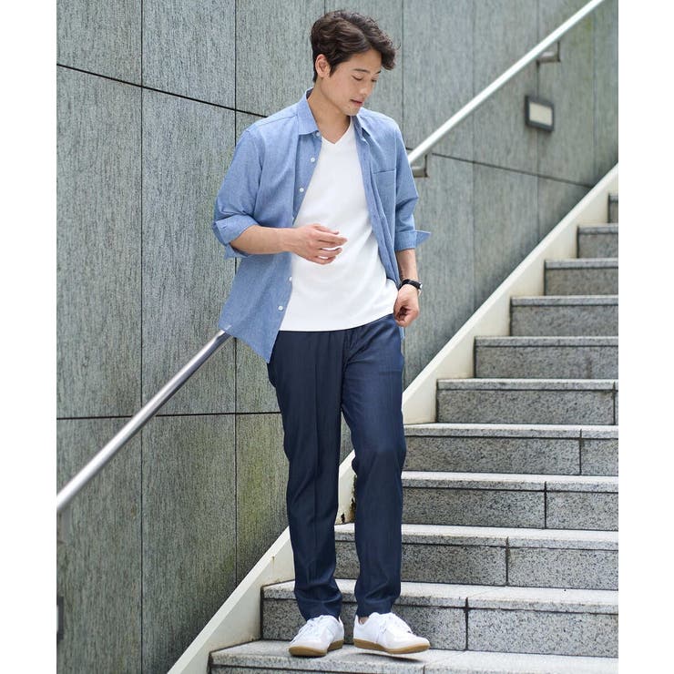 リネン混7分袖シャツ | a.v.v【MEN】 | 詳細画像2 