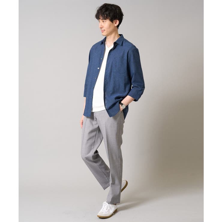 リネン混7分袖シャツ | a.v.v【MEN】 | 詳細画像20 