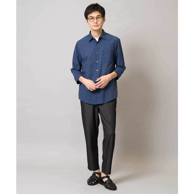 リネン混7分袖シャツ | a.v.v【MEN】 | 詳細画像21 