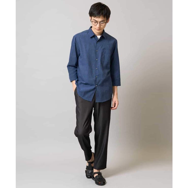 リネン混7分袖シャツ | a.v.v【MEN】 | 詳細画像22 