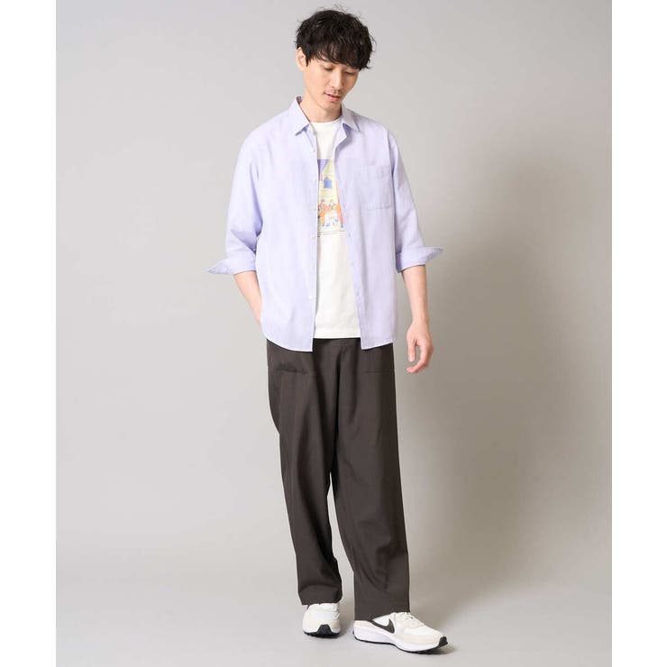 リネン混7分袖シャツ | a.v.v【MEN】 | 詳細画像25 