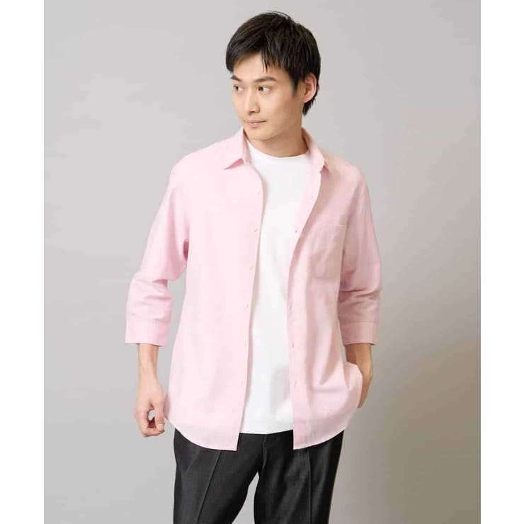 リネン混7分袖シャツ | a.v.v【MEN】 | 詳細画像29 