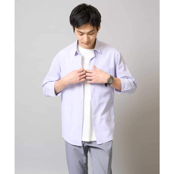 リネン混7分袖シャツ | a.v.v【MEN】 | 詳細画像37 