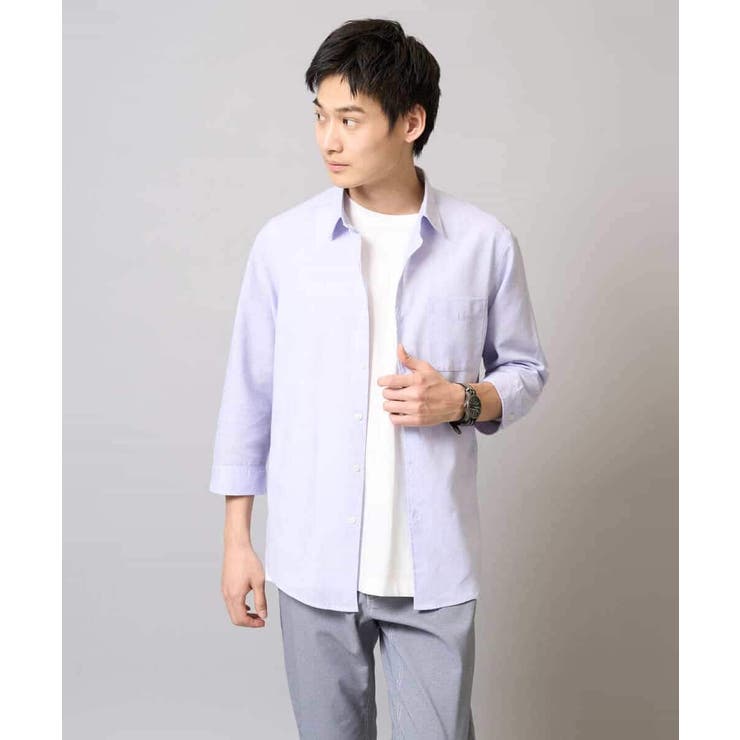 リネン混7分袖シャツ | a.v.v【MEN】 | 詳細画像38 