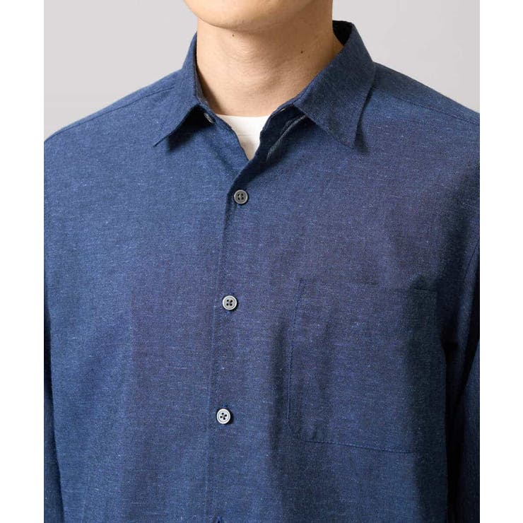 リネン混7分袖シャツ | a.v.v【MEN】 | 詳細画像42 