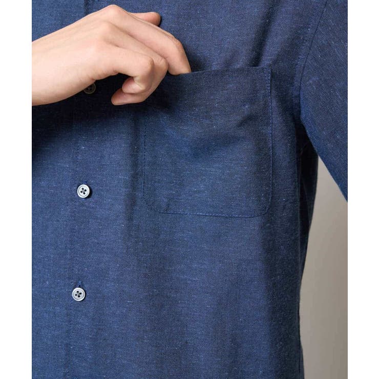 リネン混7分袖シャツ | a.v.v【MEN】 | 詳細画像45 