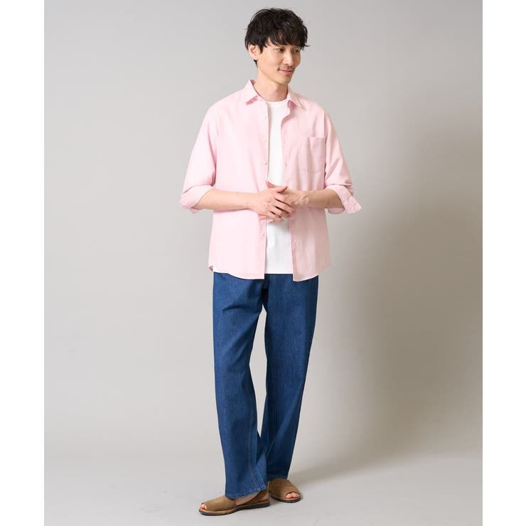 リネン混7分袖シャツ | a.v.v【MEN】 | 詳細画像5 