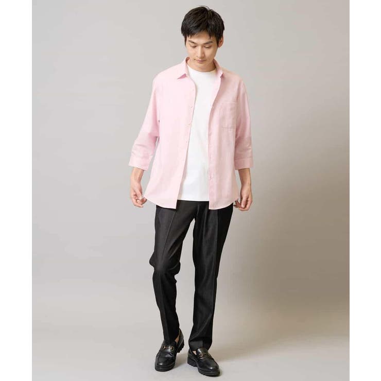 リネン混7分袖シャツ | a.v.v【MEN】 | 詳細画像6 