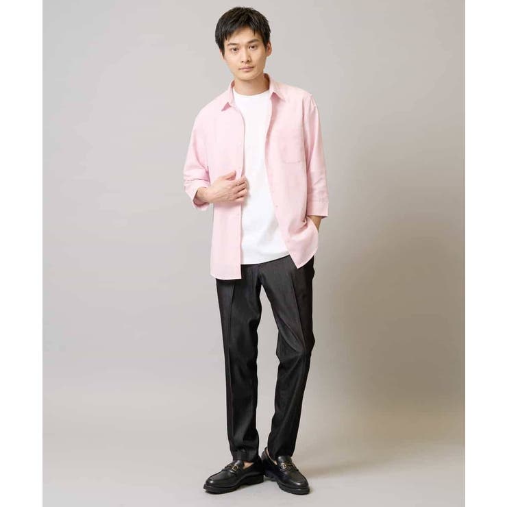 リネン混7分袖シャツ | a.v.v【MEN】 | 詳細画像7 