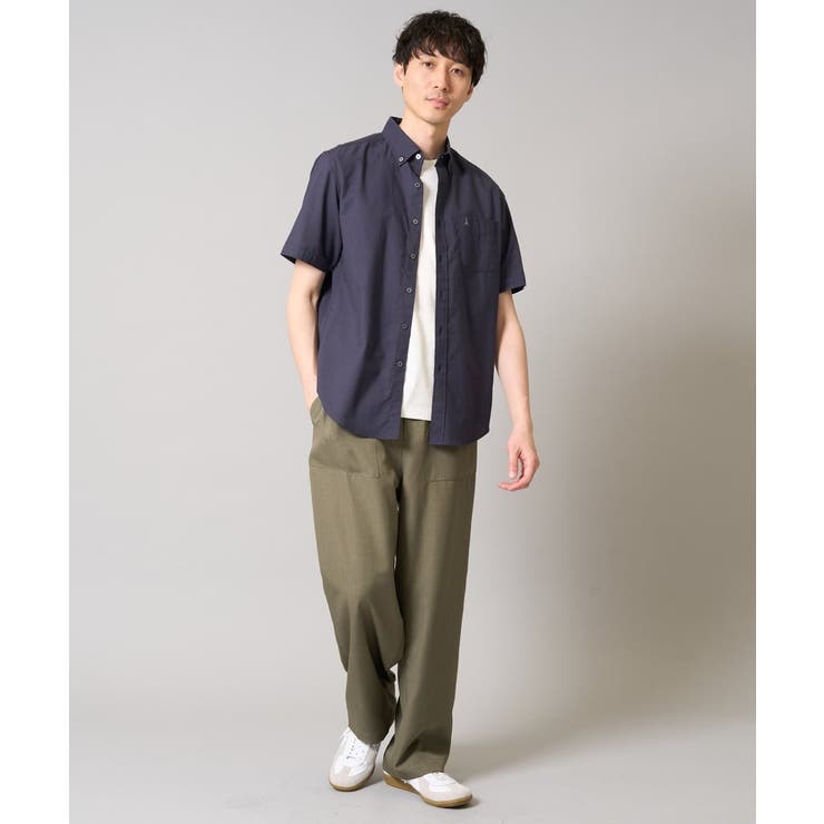 オックス ワンポイント刺繍半袖シャツ | a.v.v【MEN】 | 詳細画像10 