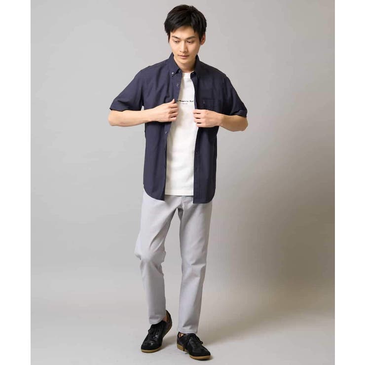 オックス ワンポイント刺繍半袖シャツ | a.v.v【MEN】 | 詳細画像14 