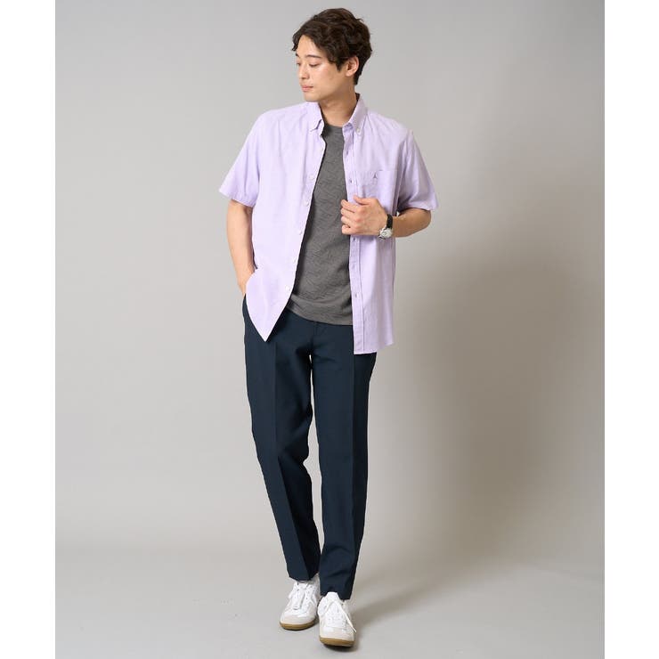 オックス ワンポイント刺繍半袖シャツ | a.v.v【MEN】 | 詳細画像16 