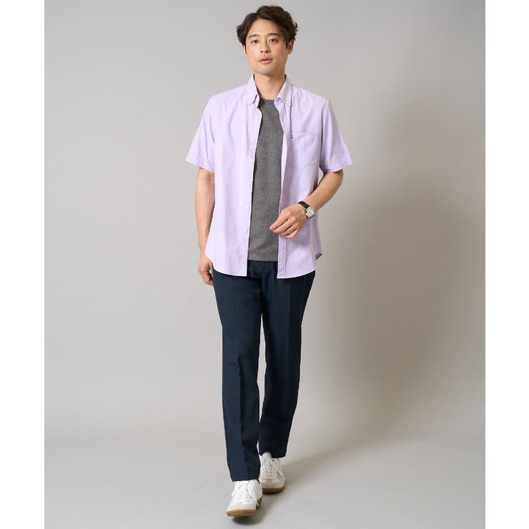 オックス ワンポイント刺繍半袖シャツ | a.v.v【MEN】 | 詳細画像17 