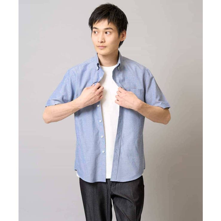 オックス ワンポイント刺繍半袖シャツ | a.v.v【MEN】 | 詳細画像23 