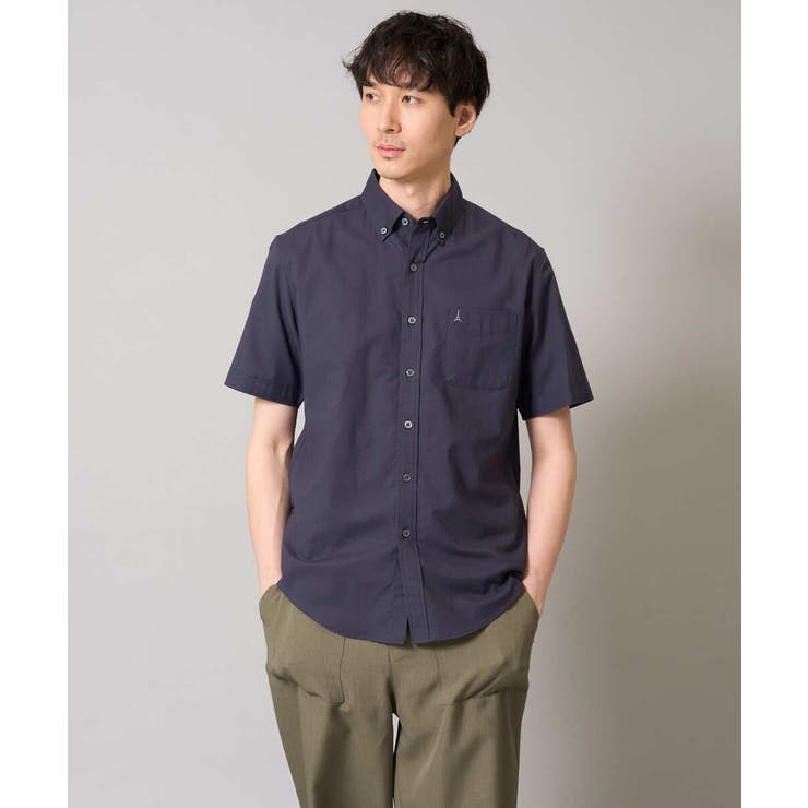 オックス ワンポイント刺繍半袖シャツ | a.v.v【MEN】 | 詳細画像25 