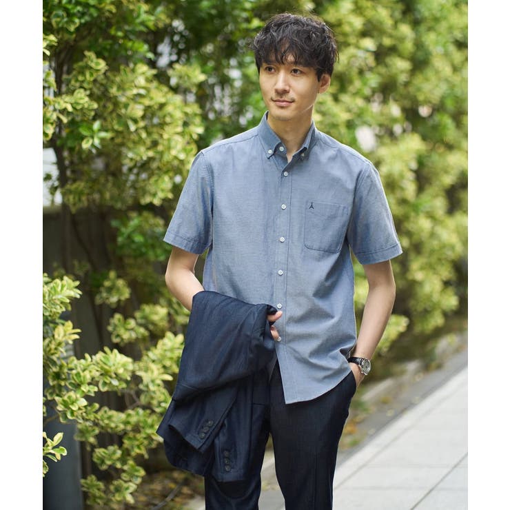 オックス ワンポイント刺繍半袖シャツ | a.v.v【MEN】 | 詳細画像32 