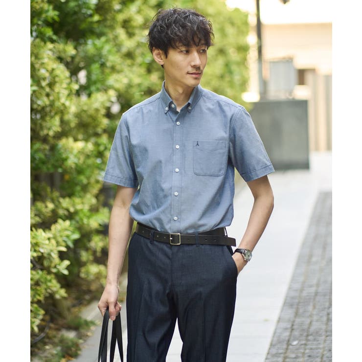 オックス ワンポイント刺繍半袖シャツ | a.v.v【MEN】 | 詳細画像33 