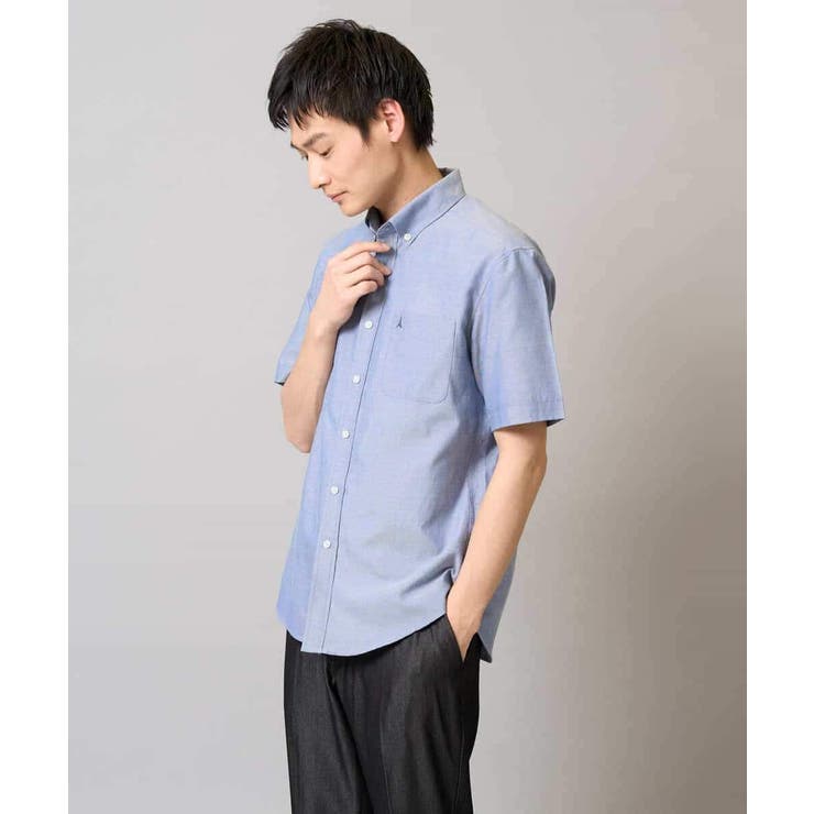 オックス ワンポイント刺繍半袖シャツ | a.v.v【MEN】 | 詳細画像34 