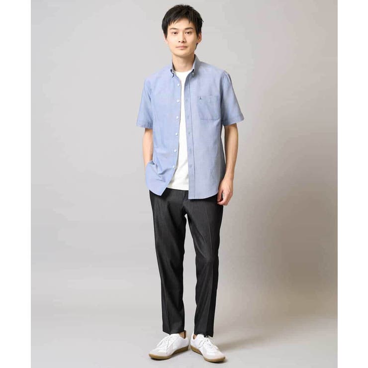 オックス ワンポイント刺繍半袖シャツ | a.v.v【MEN】 | 詳細画像7 