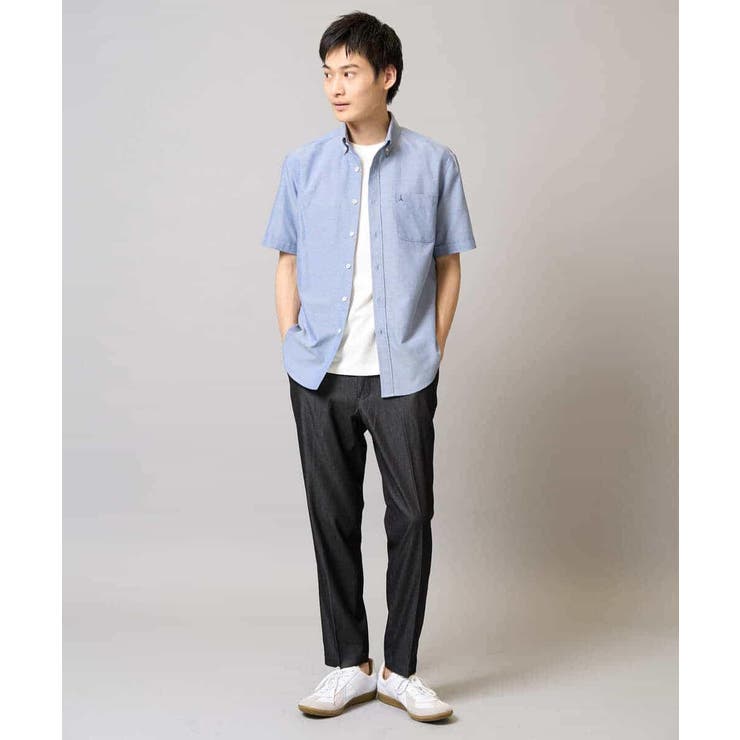 オックス ワンポイント刺繍半袖シャツ | a.v.v【MEN】 | 詳細画像8 