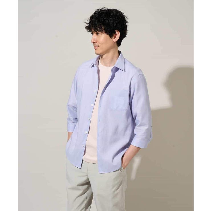 累計15、000枚販売！リネン混シャツ【接触冷感 速乾 ストレッチ | a.v.v【MEN】 | 詳細画像46 