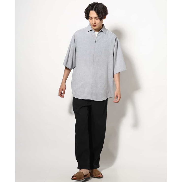 【好印象シャツ】スキッパーシャツプルオーバー 五分袖 | a.v.v【MEN】 | 詳細画像10 