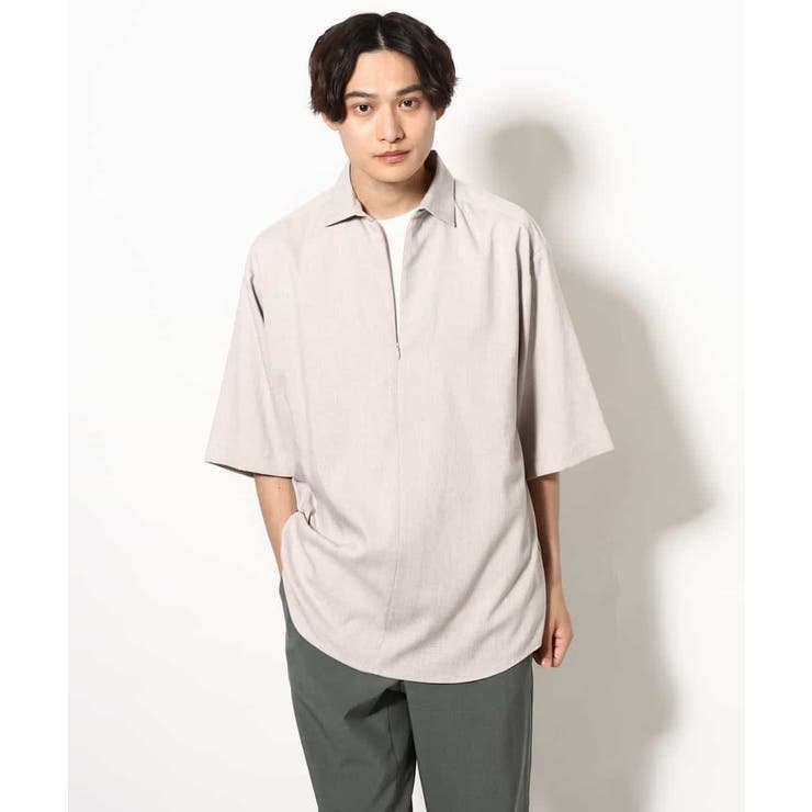 【好印象シャツ】スキッパーシャツプルオーバー 五分袖 | a.v.v【MEN】 | 詳細画像11 