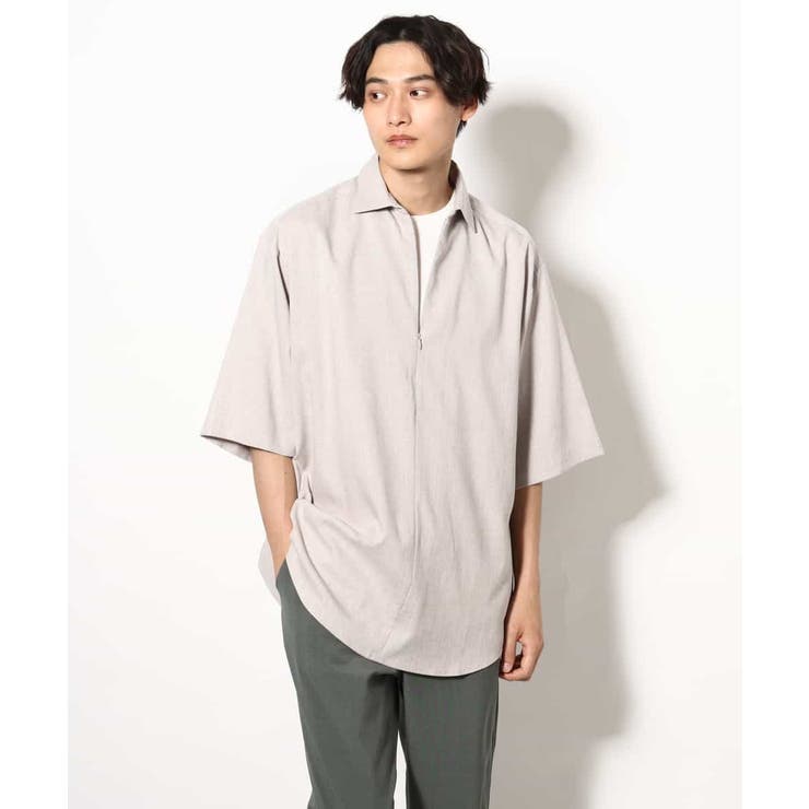 【好印象シャツ】スキッパーシャツプルオーバー 五分袖 | a.v.v【MEN】 | 詳細画像12 