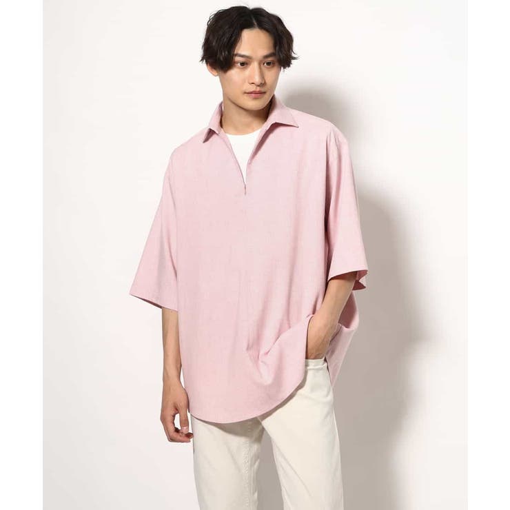 【好印象シャツ】スキッパーシャツプルオーバー 五分袖 | a.v.v【MEN】 | 詳細画像14 