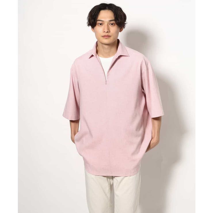 【好印象シャツ】スキッパーシャツプルオーバー 五分袖 | a.v.v【MEN】 | 詳細画像15 