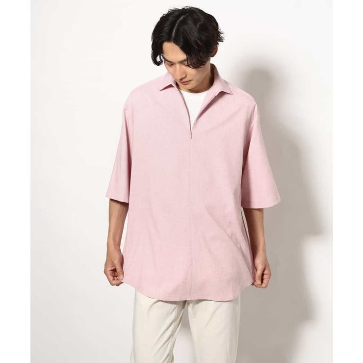 【好印象シャツ】スキッパーシャツプルオーバー 五分袖 | a.v.v【MEN】 | 詳細画像16 