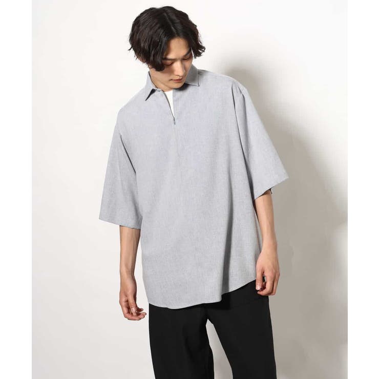 【好印象シャツ】スキッパーシャツプルオーバー 五分袖 | a.v.v【MEN】 | 詳細画像19 