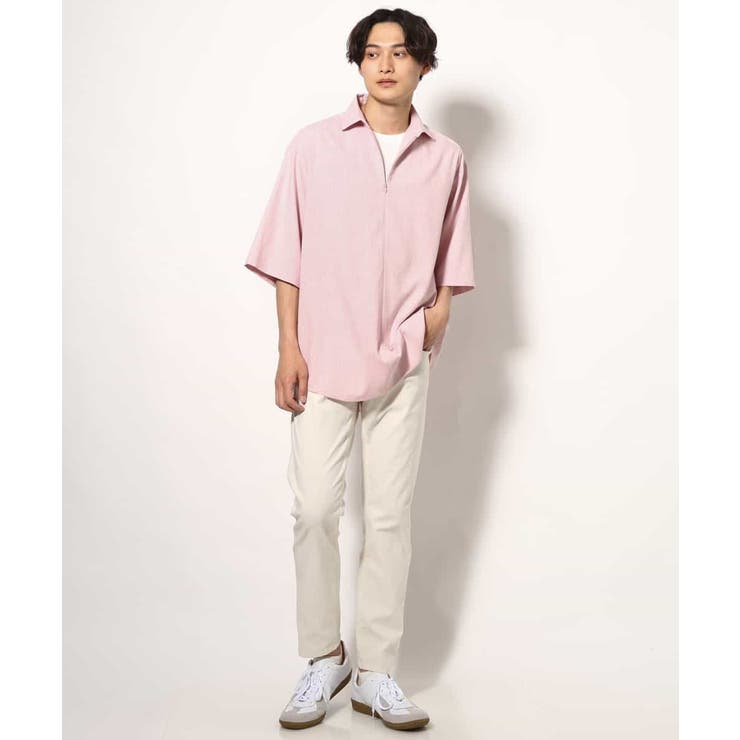 【好印象シャツ】スキッパーシャツプルオーバー 五分袖 | a.v.v【MEN】 | 詳細画像6 