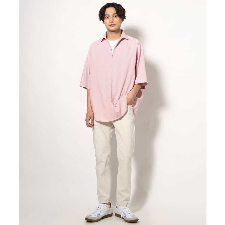 【好印象シャツ】スキッパーシャツプルオーバー 五分袖 | a.v.v【MEN】 | 詳細画像7 