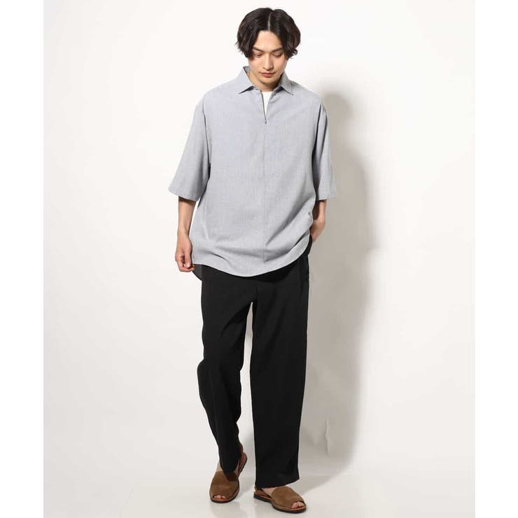 【好印象シャツ】スキッパーシャツプルオーバー 五分袖 | a.v.v【MEN】 | 詳細画像8 