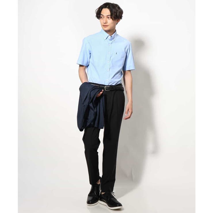 【接触冷感/イージーケア】エッフェル塔刺繍オックスシャツ 半袖 | a.v.v【MEN】 | 詳細画像21 