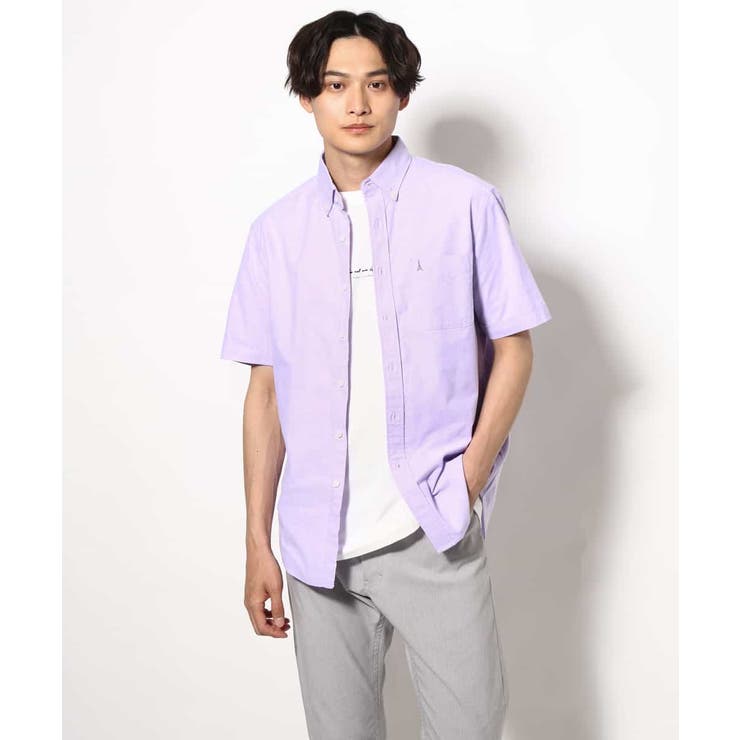 【接触冷感/イージーケア】エッフェル塔刺繍オックスシャツ 半袖 | a.v.v【MEN】 | 詳細画像31 