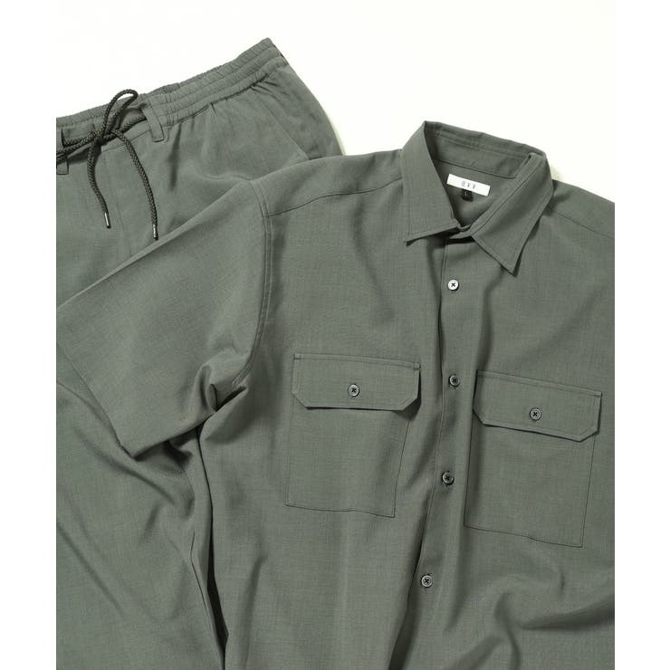 カーキ | 【軽くて涼しい】ダブルポケットシャツ (セットアップ可）リライト シリーズ2 | a.v.v【MEN】
