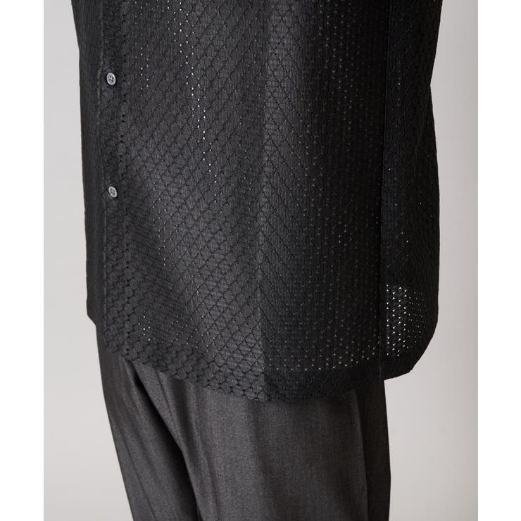 ドットジャカードワイドシルエットシャツ | a.v.v【MEN】 | 詳細画像15 