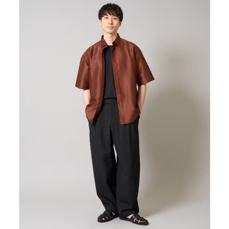 ドットジャカードワイドシルエットシャツ | a.v.v【MEN】 | 詳細画像2 