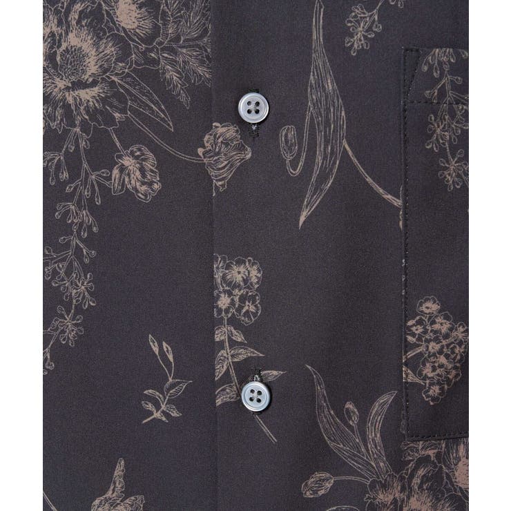 ダークフラワー五分袖オープンカラーシャツ | a.v.v【MEN】 | 詳細画像21 