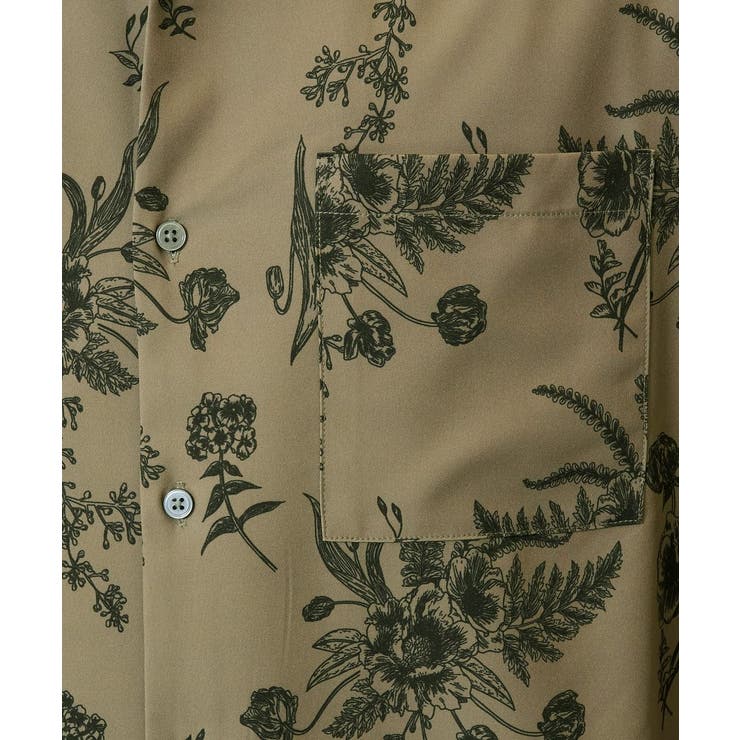 ダークフラワー五分袖オープンカラーシャツ | a.v.v【MEN】 | 詳細画像22 