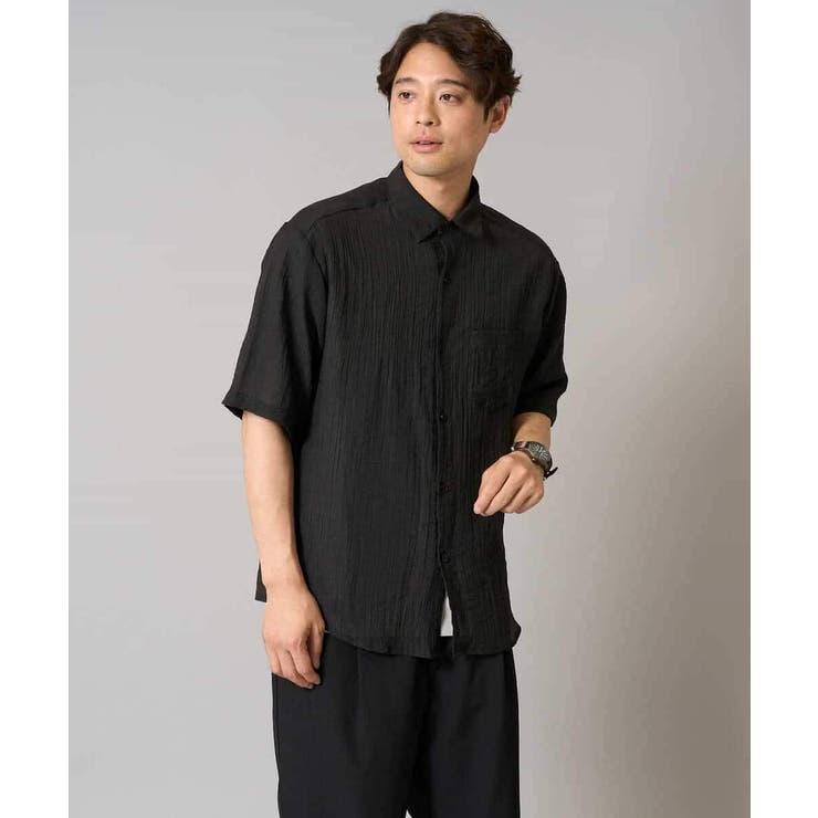 【接触冷感】ワッシャーシアーワイドシルエットシャツ | a.v.v【MEN】 | 詳細画像15 